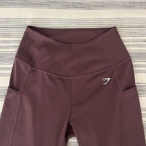 Gymshark Seamless Leggings in Deep Maroon